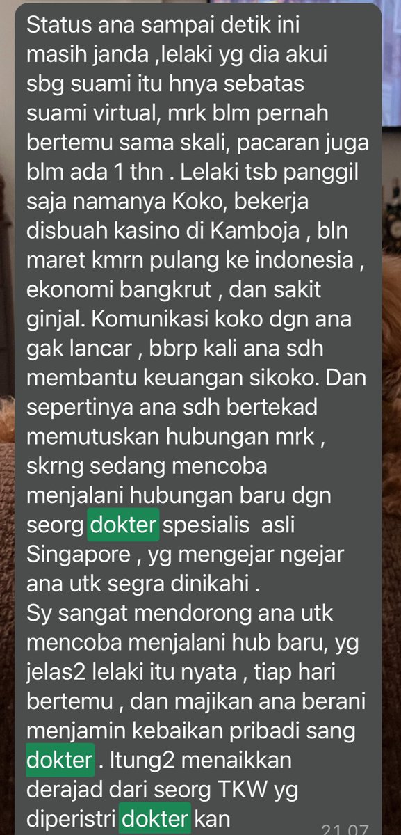 Si pahlawan devisa @An4Julie bisa menuduh aku beli brondong krn suamiku diabet, dapat infonya dari mana?…. Apakah ada buktinya?… Siapa brondongnya?… Sejak kapan suamiku diabet?… Justru yg aku tau si ana diajak nikah oleh pengusaha tronton (hendra), dokter spesialis