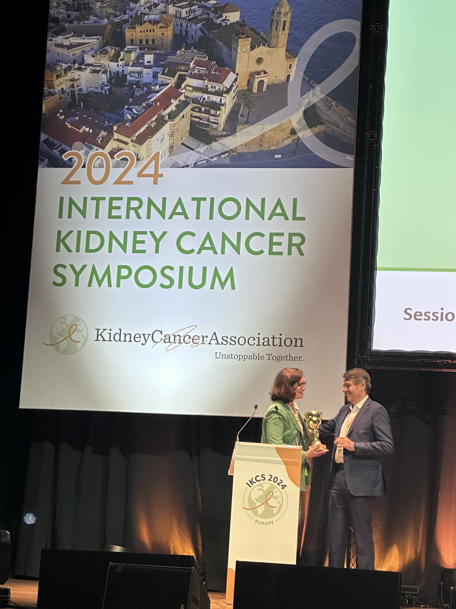 Congratulations to Dr. Bernard Escudier on receiving the Nicholas J. Vogelzang Humanitarian Award at the 2024 International Kidney Cancer Symposium. His dedication to medical oncology and humanitarian efforts,patient advocacy are truly inspirational and deserving of this