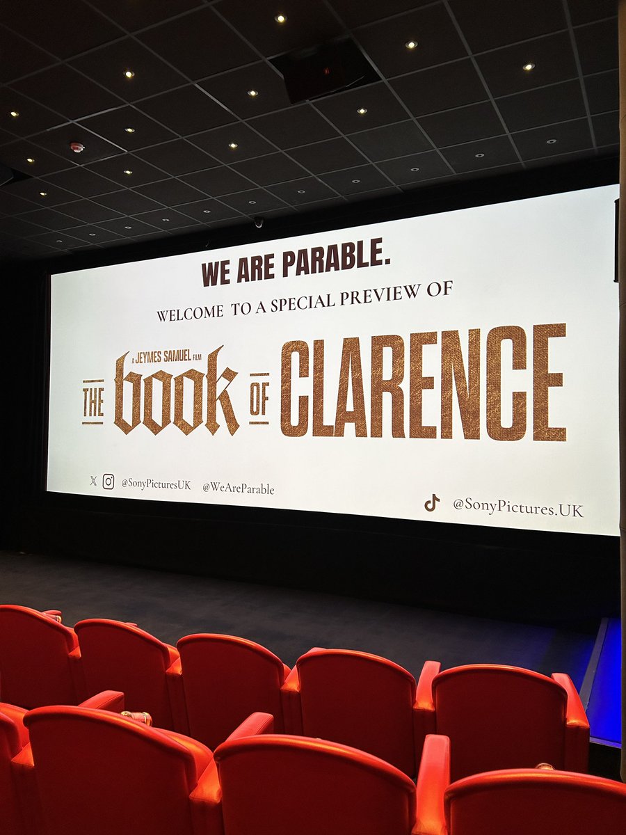 ZynaEnjoys's tweet photo. First saw this at the LFF Premiere so a real treat to see the epic  #BookofClarence on the big screen again thanks to @weareparable with a fun intro from Director @Jeymes A visual masterpiece and really appreciated the script more. That   monologue from ‘’Jedediah’ was 🔥 https://t.co/gEOvKsNBx9