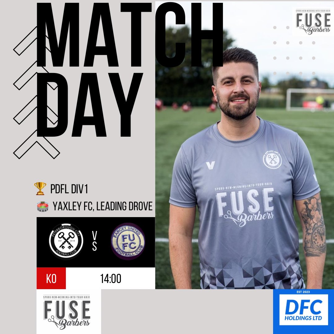 Peterborough City FC (@pboro_city_fc) on Twitter photo ‼️Match day‼️
City 1st back in action today, we host the sausage boys, <a href="/FarcetU/">Farcet United FC</a> ⚽️
Yaxley FC, Leading Drove
13:45ko
#UTC 🩶 ‼️Match day‼️
City 1st back in action today, we host the sausage boys, <a href="/FarcetU/">Farcet United FC</a> ⚽️
Yaxley FC, Leading Drove
13:45ko
#UTC 🩶