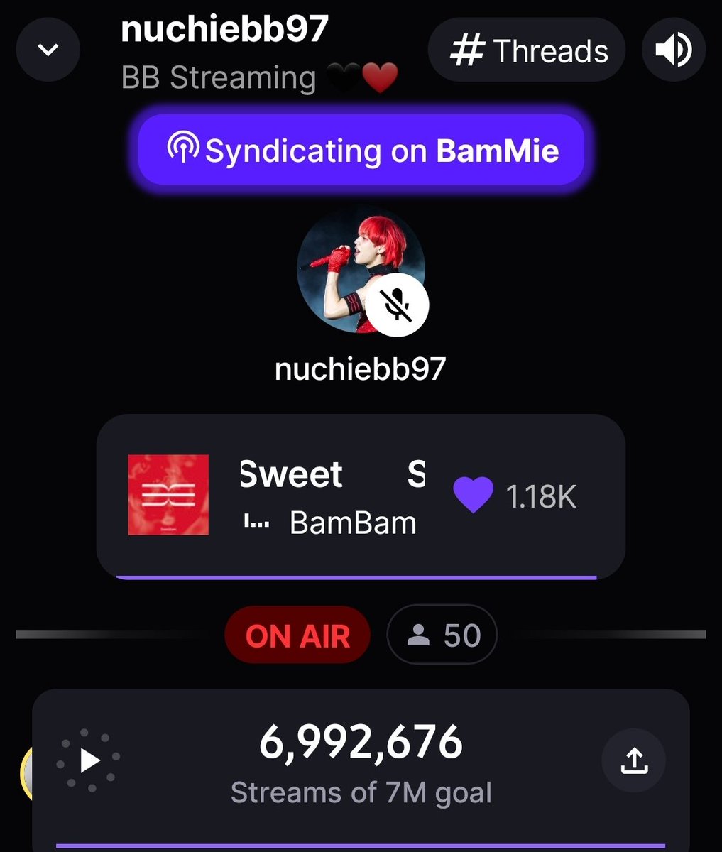 พลุมาแน่คืนนี้ ชาวสตรีมสู้สู้ค่ะ 🎆🎵🎶🎊💪 #BamBamStreamimgParty @TeamBamBamSpace @TeamSpBB #BamBam #뱀뱀 @BamBam1A @BAMBAMxABYSS