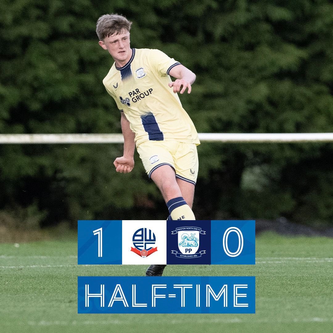 HALF-TIME: Bolton 1-0 #PNEU19 A competitive first half with the Lilywhites pushing for a breakthrough, but it’s Bolton that go into the break with the lead.