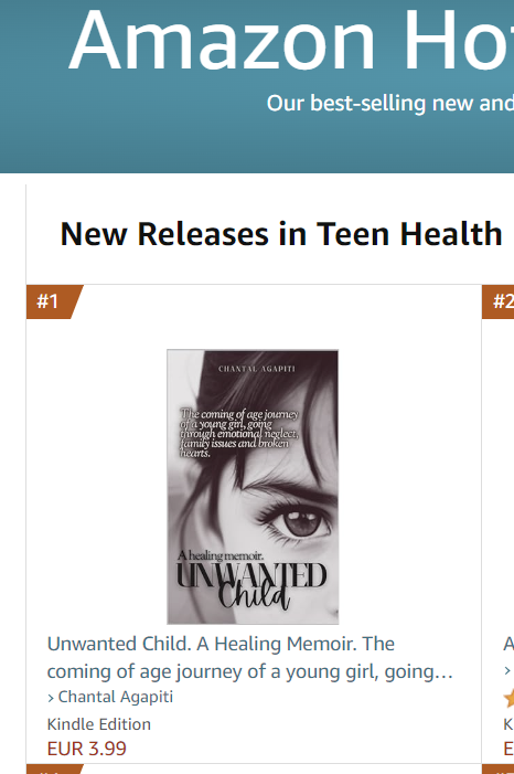 Woohoo!
I'm so happy!
My #newbook ranked 1️⃣ #NewReleases

👉Get your copy of my NEW book:
books2read.com/UnwantedChildH…

👉Get your copy of my Motivational Memoir:
books2read.com/ChantalAgapiti

#bookrecommendations #indieauthor #booktwt #ShamelessSelfPromo #ReaderCommunity #writerscommunity