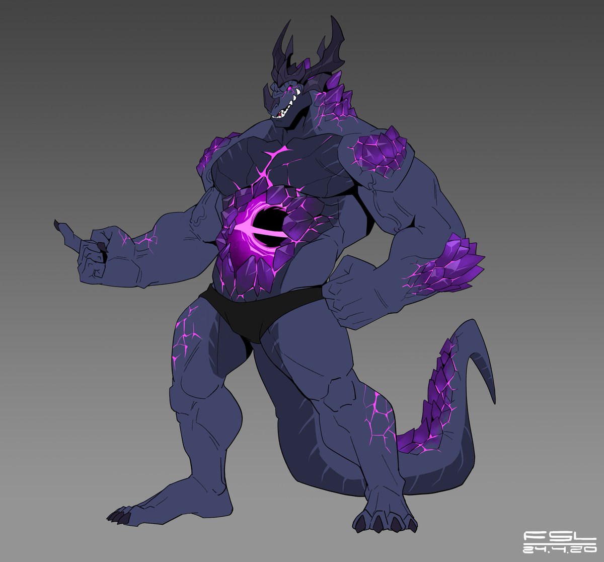 FanSL_Art's tweet photo. Black hole dragon remake for @GateInSnippet https://t.co/y4Pv1LaIfn