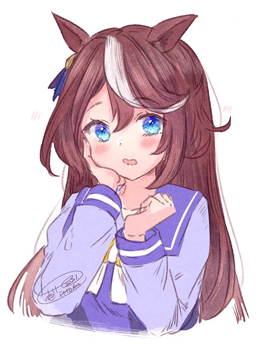 髪おろしトウカイテイオー #ウマ娘 