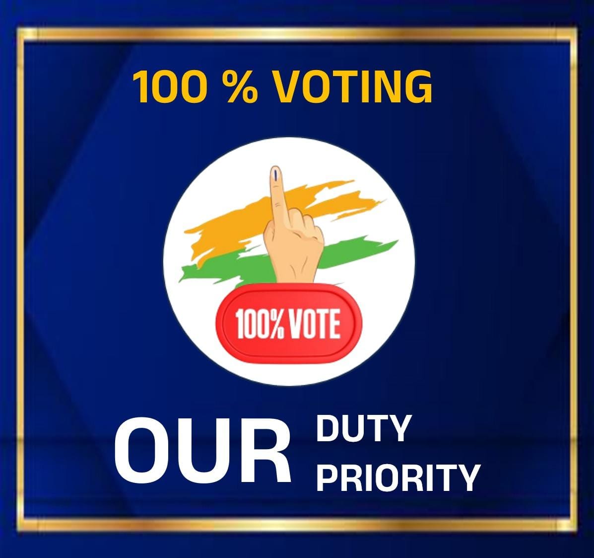 chandanblore's tweet photo. #ಶೇಕಡಾ100ಮತದಾನ
#100PercentVoting https://t.co/gFGIblWsjk