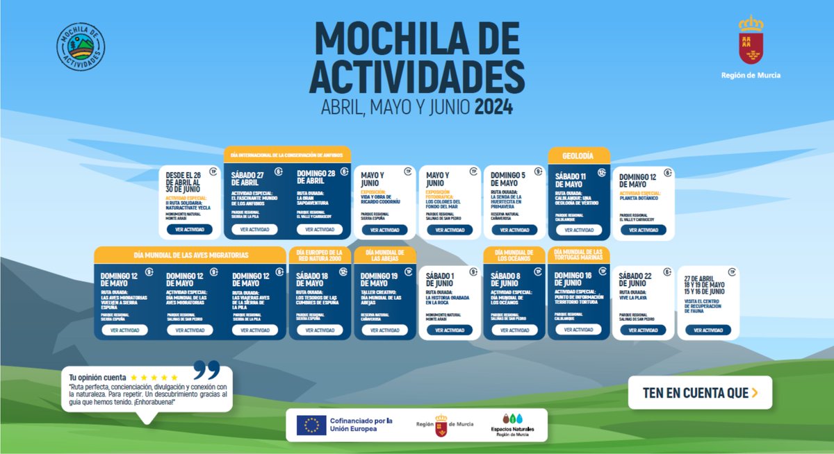 ¿Quieres descubrir qué actividades os tenemos preparadas para abril, mayo y junio? 👀 Aquí tenéis la #MochilaDeActividades con #Exposiciones, #RutasGuiadas, #ActividadesEspeciales, #Talleres, Visitas al #CentroDeRecuperación de #Fauna 🤩 Descúbrelas ⬇️ drive.google.com/file/d/1AQSKLn…