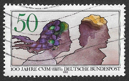 1982 Germany 100th Anniversary of CVJM (YMCA) 50pf #stamp #stampcollecting #stamps #philately #Germany