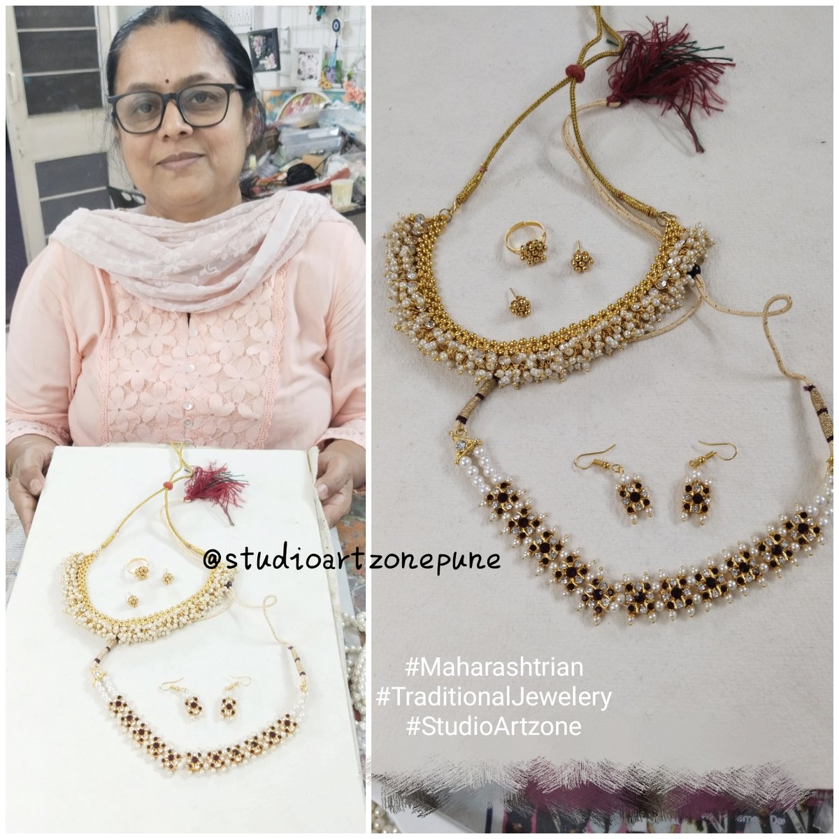 #maharashtrianjewellery #traditionaljewellery #jewellerymaking #StudioArtzone #studioartzonepune #workshopsinpune #PuneClasses #studentwork

Glimpses of the Maharashtrian Jewellery Workshop @ Studio Artzone
