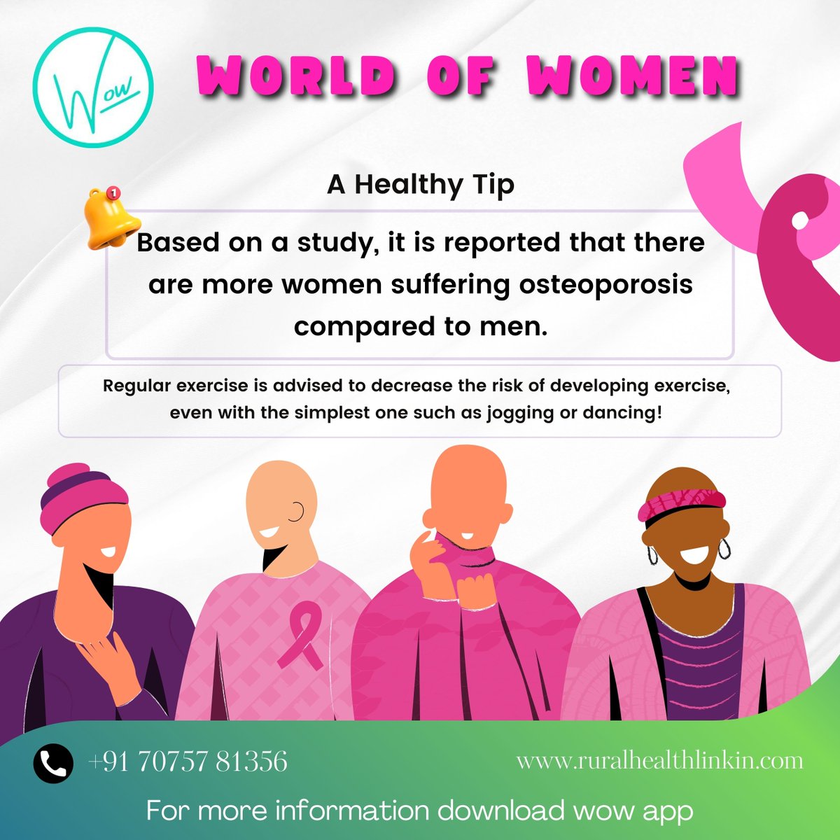 🌟 Discover the WOW - World of Women App! 📲✨ Your ultimate wellness companion tailored specifically for women's needs. #WOWApp #WomenEmpowerment #HealthJourney #TransformYourHealth #DownloadNow