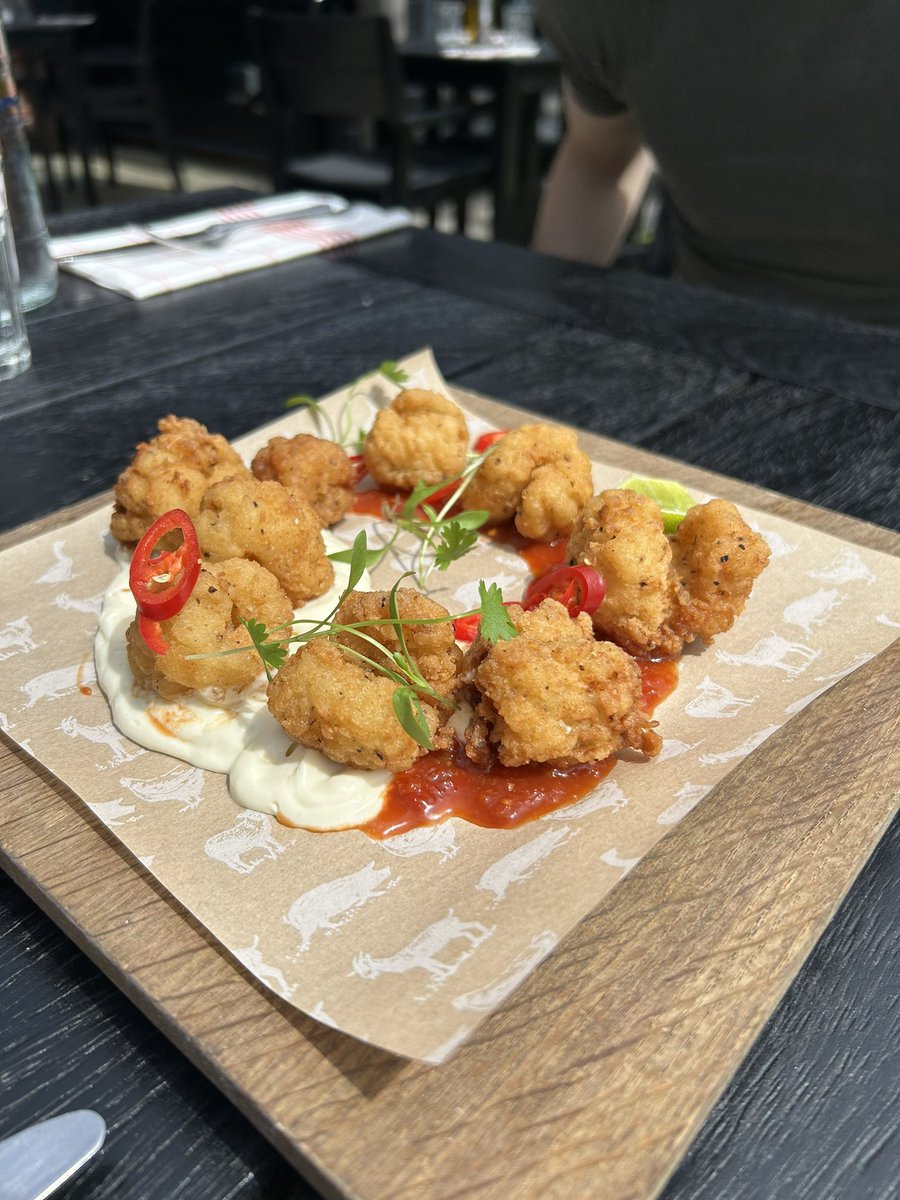 In honour of @sat_jamesmartin @jamesmartinchef  making salt and pepper squid Id like to share how glorious it was having it at @TheKitchenatCG last June 😍