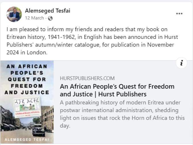 #PFDJ's breathtaking hypocrisy of howls for “Freedom & Justice” 

This book delights (most of) PFDJ #Eritrea as every word lets rip on anti #UK #US but underscores for everyone else how harmful propaganda can be

Can’t be easy to go around denouncing & contradicting yourself