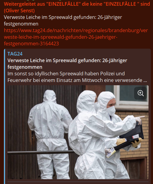 Verweste Leiche im Spreewald gefunden: 26-Jähriger festgenommen

tag24.de/nachrichten/re…