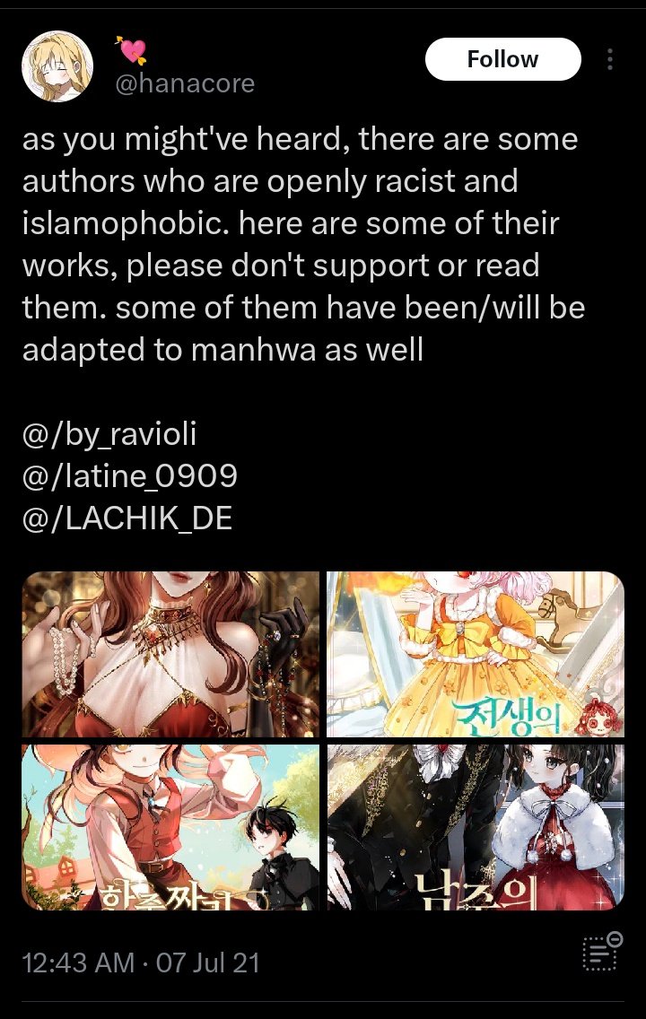 @WEBCOMICFESS Novel by ravioli🤯 serius mau baca karya author islamphobic?
Nih twitter.com/hanacore/statu…