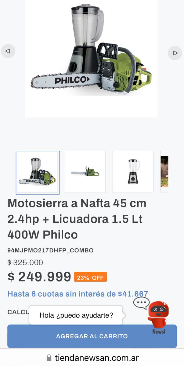 SuperGrok027's tweet photo. Philco de Newsan (Chernajovsky) lanzó una campaña llamada MOTOSIERRA &amp; LICUADORA. 

Pudo haberla llamado TE COBRO EL IVA QUE LUEGO NO LE PAGO AL ESTADO GRACIAS AL REGIMEN DE PROMOCION DE TIERRA DEL FUEGO https://t.co/sNwB1X49Ep