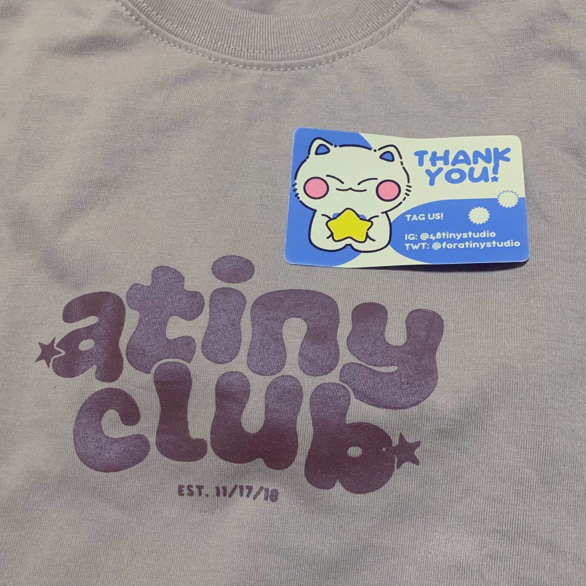 jwoopieaaa's tweet photo. 💌 @foratinystudio
thank you so much for this! 🫶 my mom is eyeing for another cream shirt as well 👀
#8tinythinks https://t.co/jn5dlaCeHA