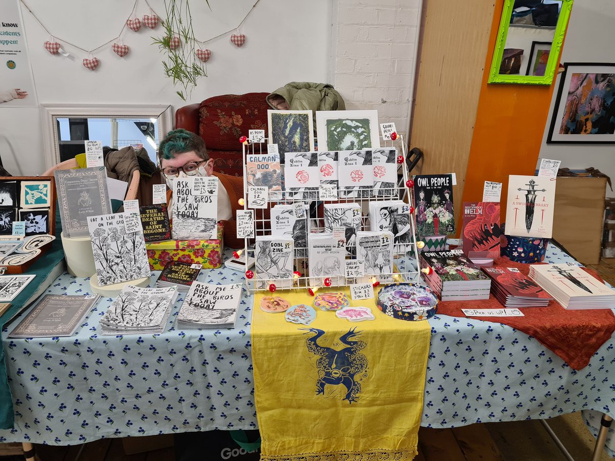 Ready to go at carlisle zine fest!! Come find me!