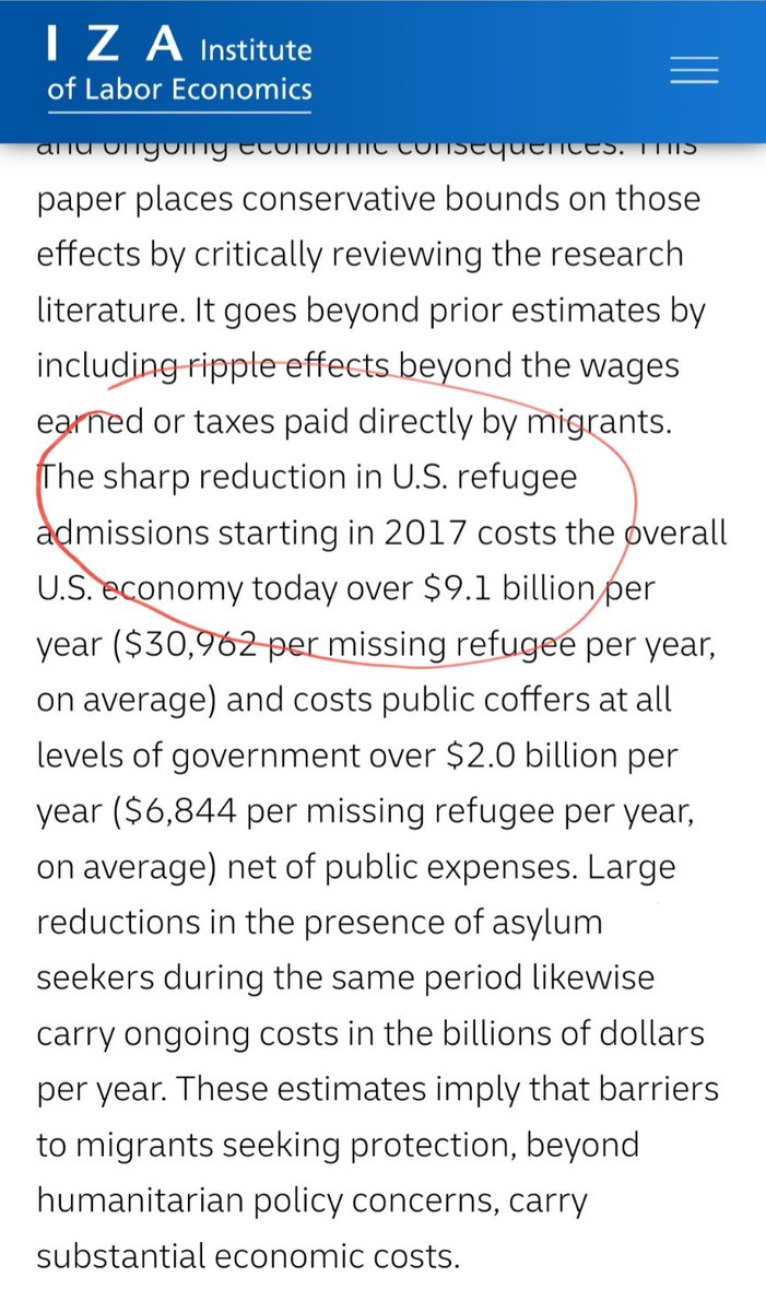 To host refugees is, precisely for @OECD @OECD_Stat countries, an investment with return. Yet they count it as aid. Here's research on actual impact by @hdalbis @eBoubtane @MeredithDost et al, @m_clem science.org/doi/10.1126/sc… aspe.hhs.gov/reports/fiscal… iza.org/publications/d…