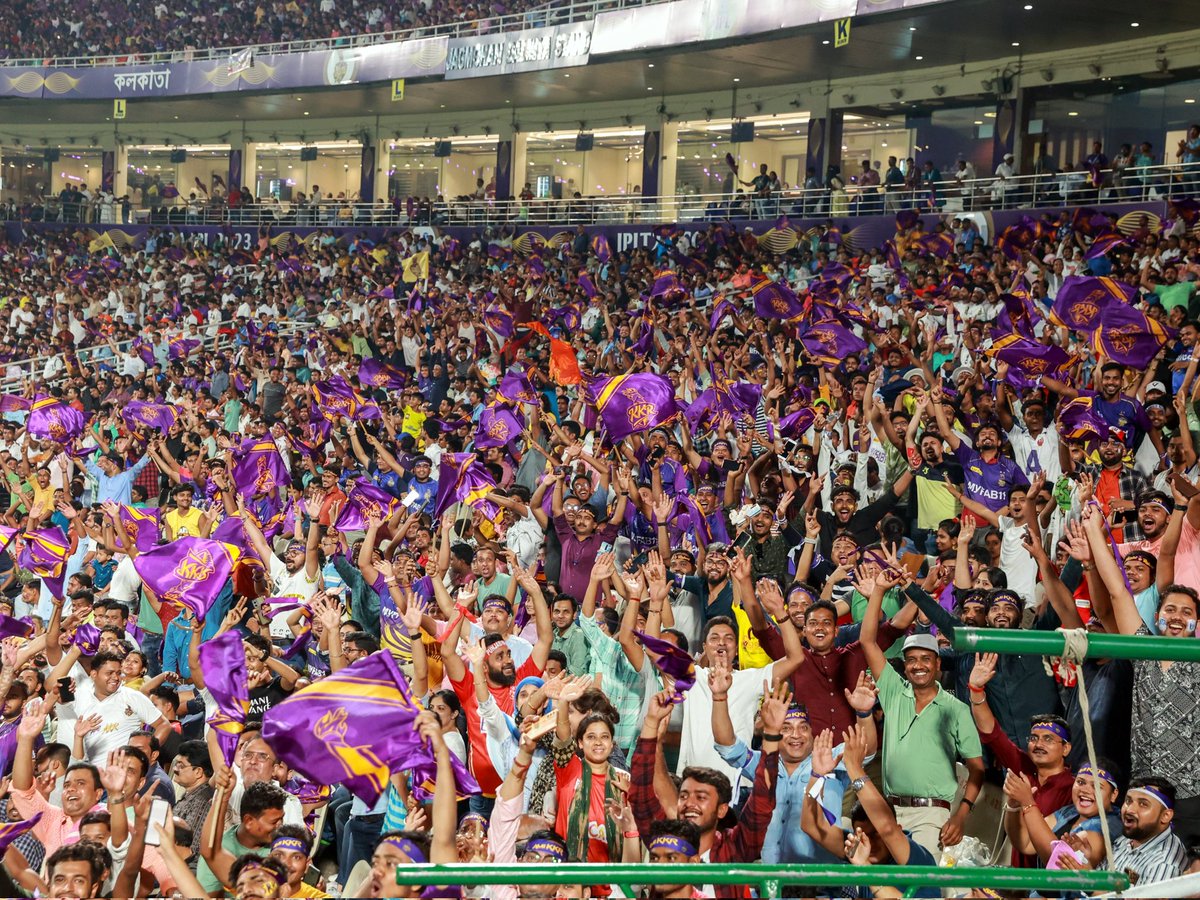 'KKR has the most loyal and passionate fans in the country ' Yes GG 💜