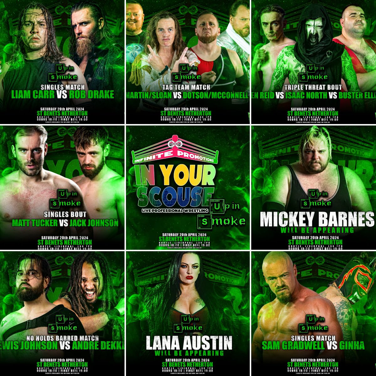 Look at this belter card at @Infinite_Promo tonight.
Gonna take some ear plugs in case @Lana_Austin1 decides to try to sing though.