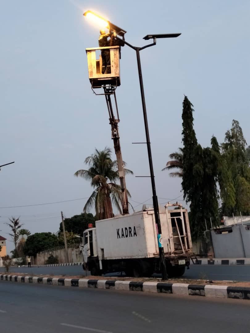 The KDSG  is prioritizing the safety & security of its citizens by replacing non-functional streetlights all over the State.Street light are not only for security reasons but also improve the city's overall appearance & enhance visibility for motorists & pedestrians