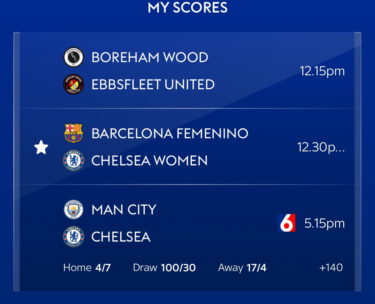 Good luck to Chelsea, Chelsea Women and Ebbsfleet in their relegation decider today