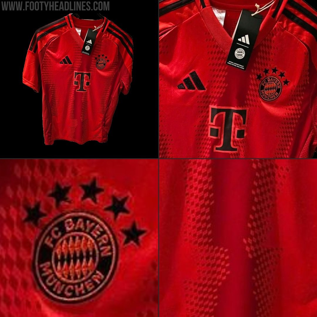 📸 Bayern's 2024/25 home shirt. It will debut vs. Wolfsburg on May 12 [@Footy_Headlines]