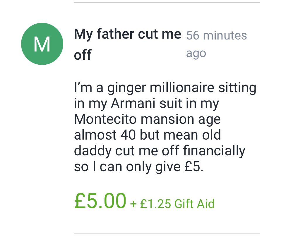 I can’t sleep so I went over to read the messages on the donations at www.AmericanRivieraOrchard. UK This one is my favorite so far. #jamscam
#jamscam