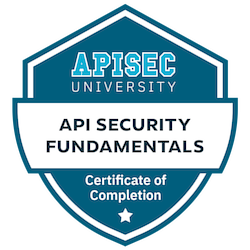 Got my API Security Fundamentals badge from Apisecuniversity Check it out 👇🏻 credly.com/badges/536e1f3…