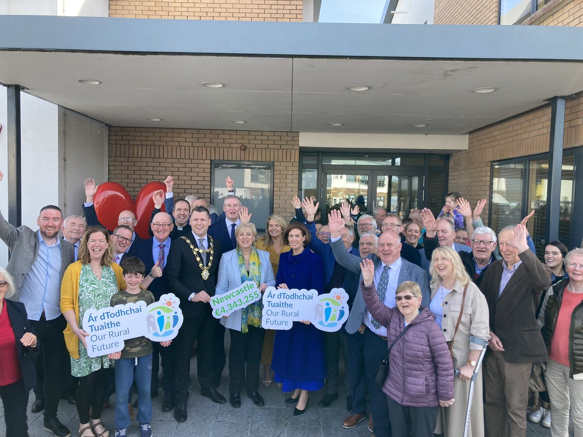 Great excitement here in Galway as we announce €4.3million to build a new community centre in Newcastle! #OurRuralFuture