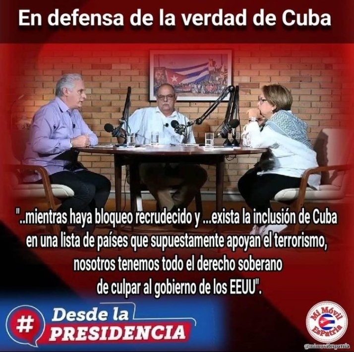 Programa #DesdeLaPresidencia, busca conectar más y mejor con la #OpiniónDelPueblo. 'Con el oído pegado a la tierra', como ha orientado tantas veces el General de Ejército RaúlCastro, líder de la #RevoluciónCubana. #PorCubaJuntosCreamos #EstaEsLaRevolución #YoSigoAMiPresidente