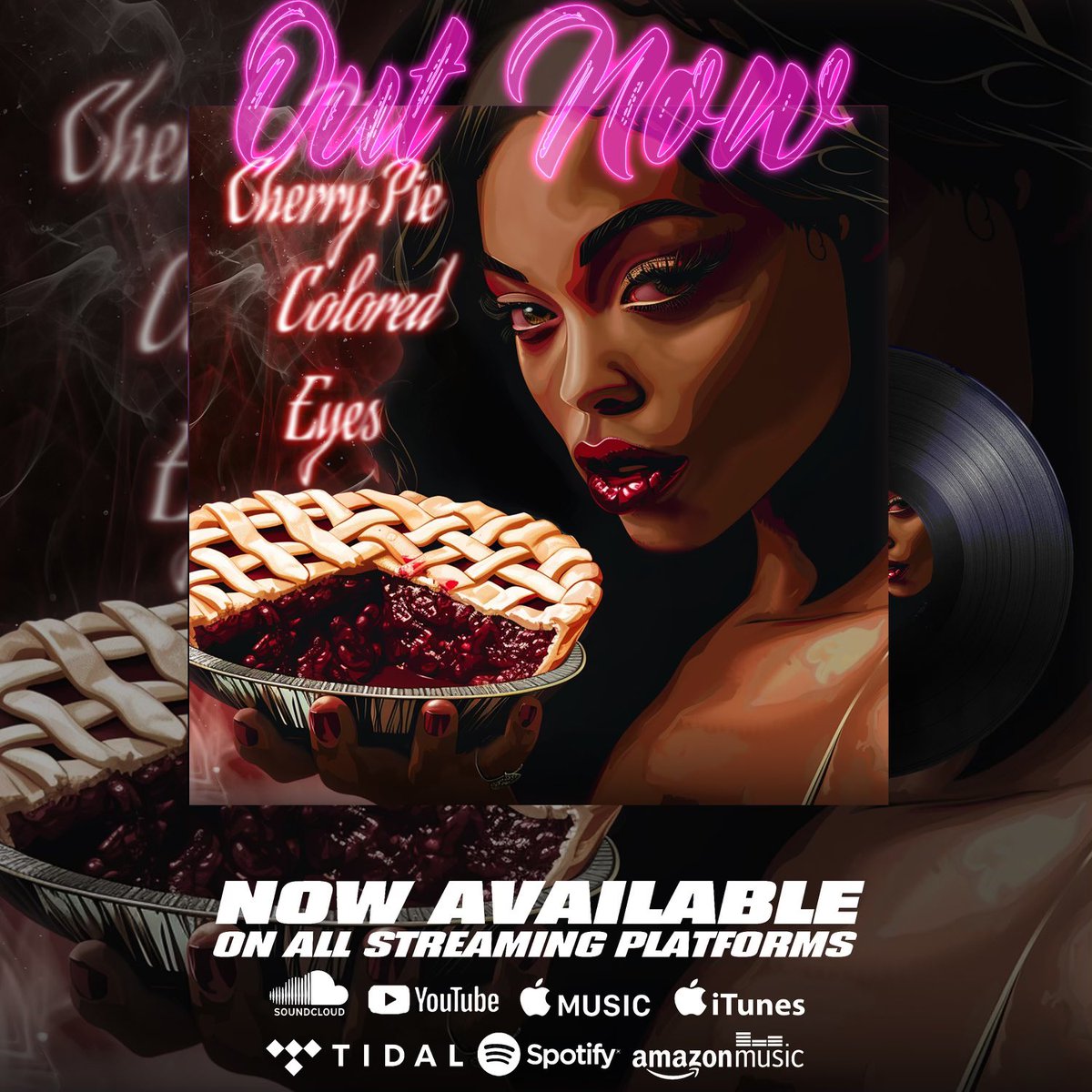 Lxxkingfxrhme's tweet image. Outside of all
The rap
Smoke! Let’s indulge in some weed smoke instead my 🆕 single “Cherry Pie Colored Eyes” is out now on all platforms 🌍🫡 #420friendly #WeedLovers #WeedDay