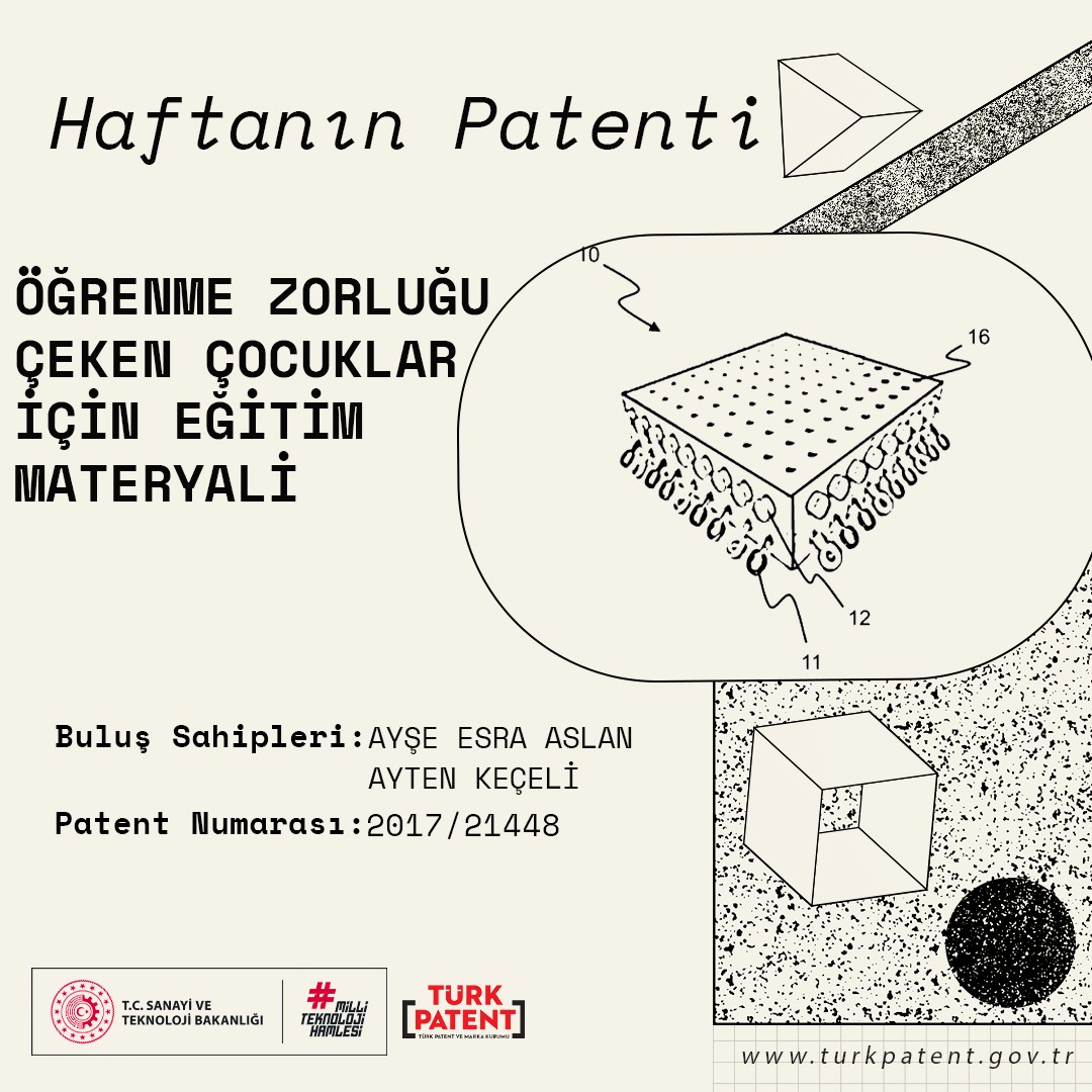 TURKPATENT's tweet photo. #HaftanınPatenti 👇🏽 

Öğrenme Zorluğu Çeken Çocuklar İçin Eğitim Materyali

Söz konusu buluş, özel öğrenme güçlüğü çeken çocukların dikkat, kısa süreli hafıza, görsel ayırt etme, ince-motor becerisi, kuralların öğrenimi ve uygulanması, stratejik düşünme, dört işlem, akıl yürütme vb. becerilerini geliştirmeye yönelik hazırlanmış, oyun tarzında bir eğitim materyali ortaya koymaktadır.

Özellikle özgül öğrenme güçlüğü çeken çocukların ince motor becerilerini keyifli bir eğitim oyunu aracılığı ile geliştirmek amaçlanmıştır.

📍Patent Numarası: 2017/21448
İncelemek İçin 👉 https://t.co/0ufUL7last