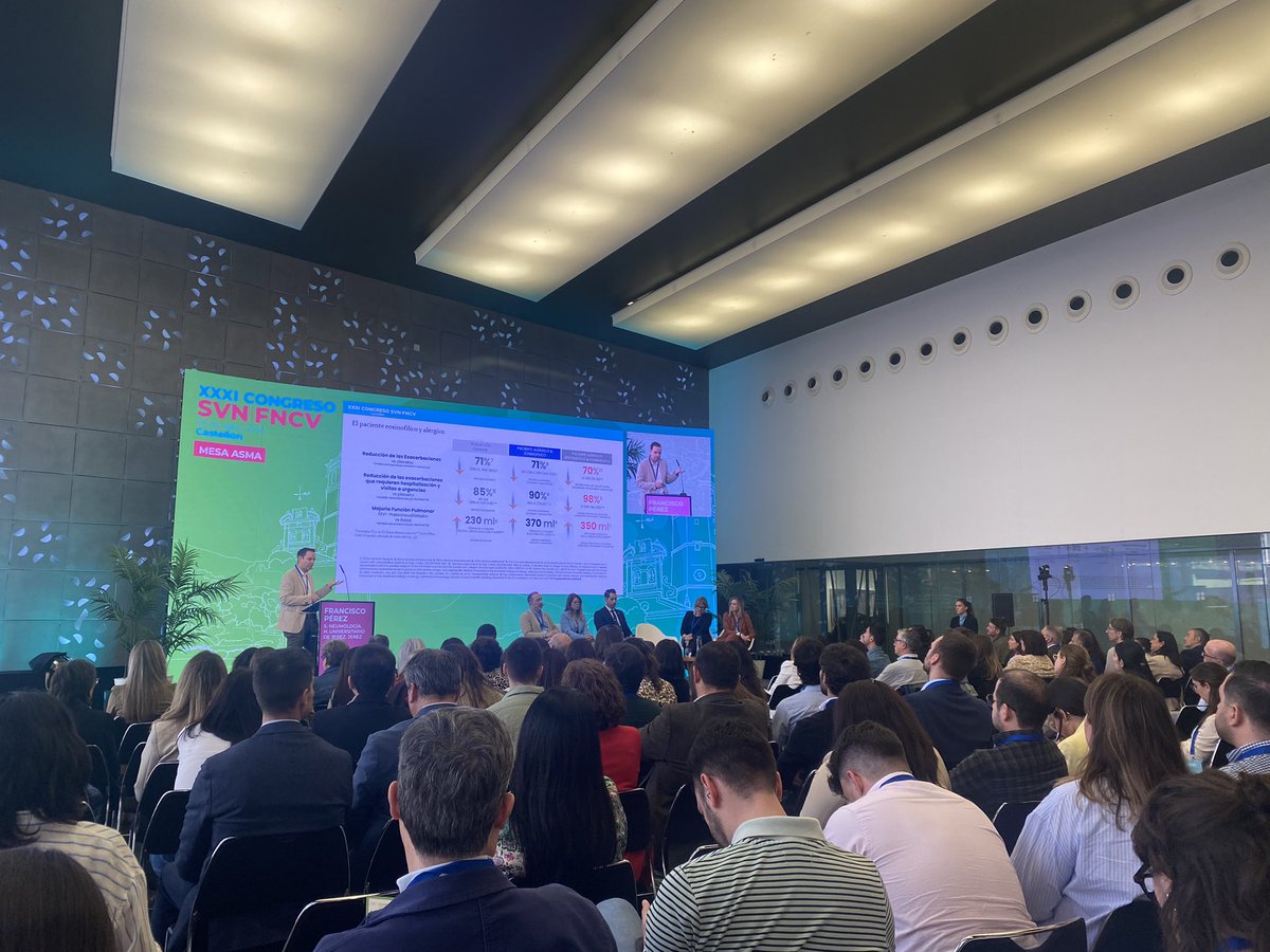 Seguimos con la tercera mesa de nuestro congreso, pasando al asma bronquial. ¿Cómo elegir bien bien el tratamiento biológico para obtener los mejores resultados? Con los Dres. Hemily Izaguirre, Borja García-Cosío, 
Carlos Cabrera y Francisco Pérez #asma #20Abril #Castellón