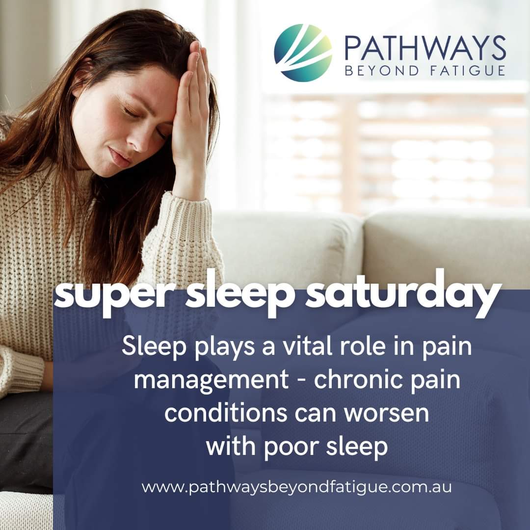 beyond_fatigue's tweet photo. 𝗦𝘂𝗽𝗲𝗿 𝗦𝗹𝗲𝗲𝗽 𝗦𝗮𝘁𝘂𝗿𝗱𝗮𝘆 - 𝗧𝗼𝗽 𝗧𝗶𝗽
Sleep plays a vital role in pain management - chronic pain conditions can worsen with poor sleep. It is so important, especially for individuals living with chronic health conditions.
1/ https://t.co/t2Z8Y0m0RB