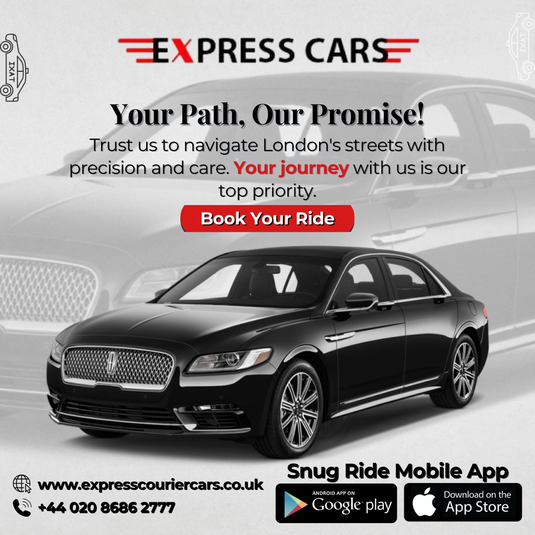 expresminicabs's tweet photo. Trust us to navigate London's streets with precision and care. Your journey with us is our top priority. 
Book Now: https://t.co/gbRJ2TAFS7
Call Now: 020 8686 2777
Download The Sung Ride App 
#LondonRide #ExpressCars #Transport #RideWithCare #London #LondonStreets #CabService https://t.co/xx4YaEPunp