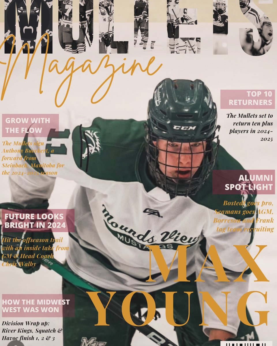 MulletsJrHockey's tweet image. The Minnesota Mullets are very excited to announce the signing of forward and North Oaks, Minnesota native, Max Young, for the 2024-2025 season. Welcome to the family, Max!!! #GrowWithTheFlow @moundsviewboyshockey