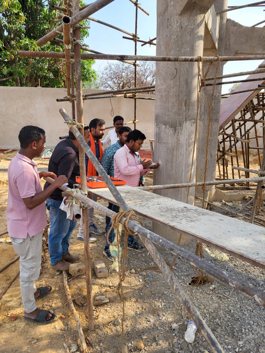 Progress and quality assurance in action! Capturing the development under Jal Jeevan Mission, alongside rigorous NDT tests at Devtikra MVS Scheme. Ensuring every step counts towards sustainable water access for all. #JalJeevanMission #QualityAssurance #WaterForAll