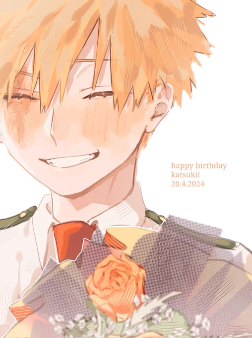 Gawd, can't believe I drew this in 50 minutes. Happy birthday my beloved baby boy #爆豪勝己生誕祭2024#爆豪勝己誕生祭2024 