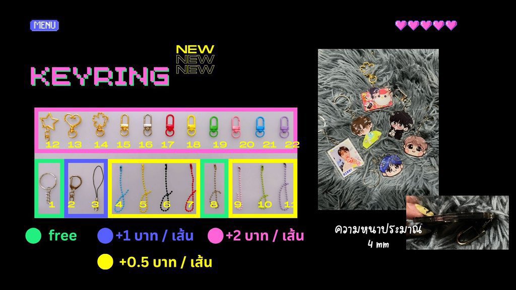jnshncanmade's tweet photo. รับผลิต พวงกุญแจ

♡ ขั้นต่ำ 50 ชิ้น สามารถคละได้ 2 ลาย
♡ รอประมาณ 10- 20 วัน+- 

detail; https://t.co/pItYPMxUHG…

￼ สอบถามเพิ่มเติม dm มาได้เลยค่า

#รับทำของแจก #รับทำgiveaway #รับผลิตพวงกุญแจ #รับทำอะคริลิค https://t.co/EiRVDs4rJ6