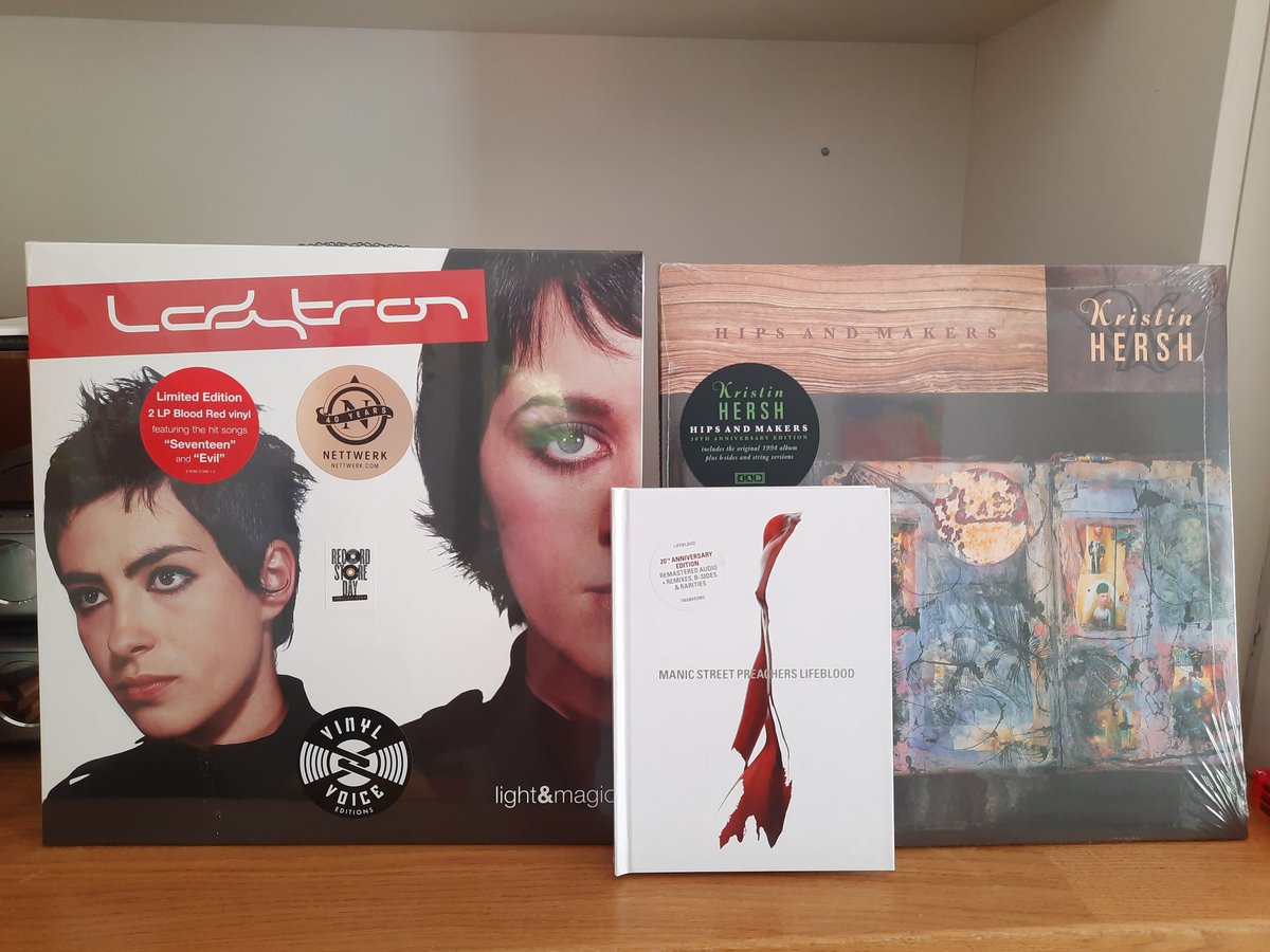 Delighted with my RSD purchases (and MSP CD), thanks as always to @MusicZoneDV @LadytronGroup @kristinhersh @Manics @RSDUK