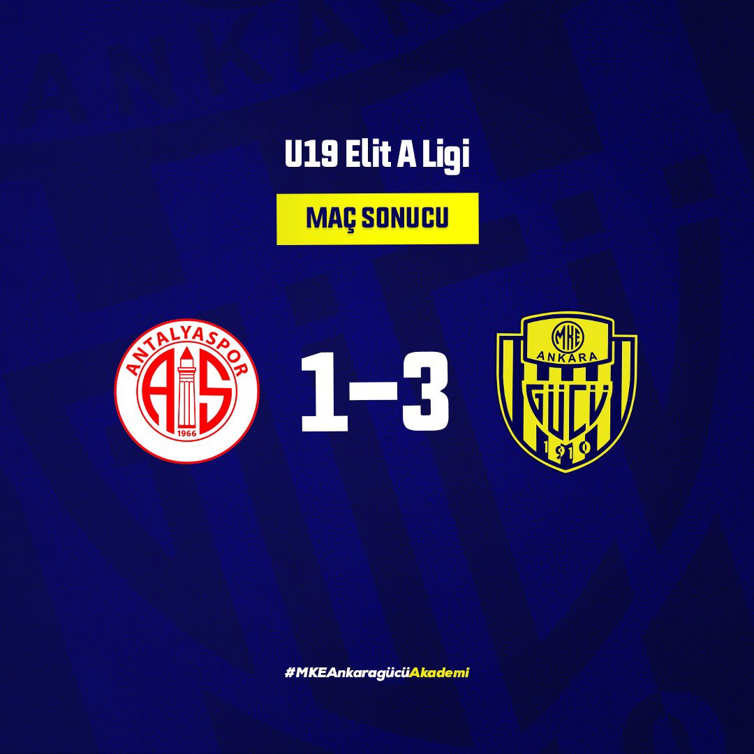 Maç Sonucu| Bitexen Antalyaspor U19 1-3 MKE Ankaragücü U19 #ankaragücüfutbolakademi