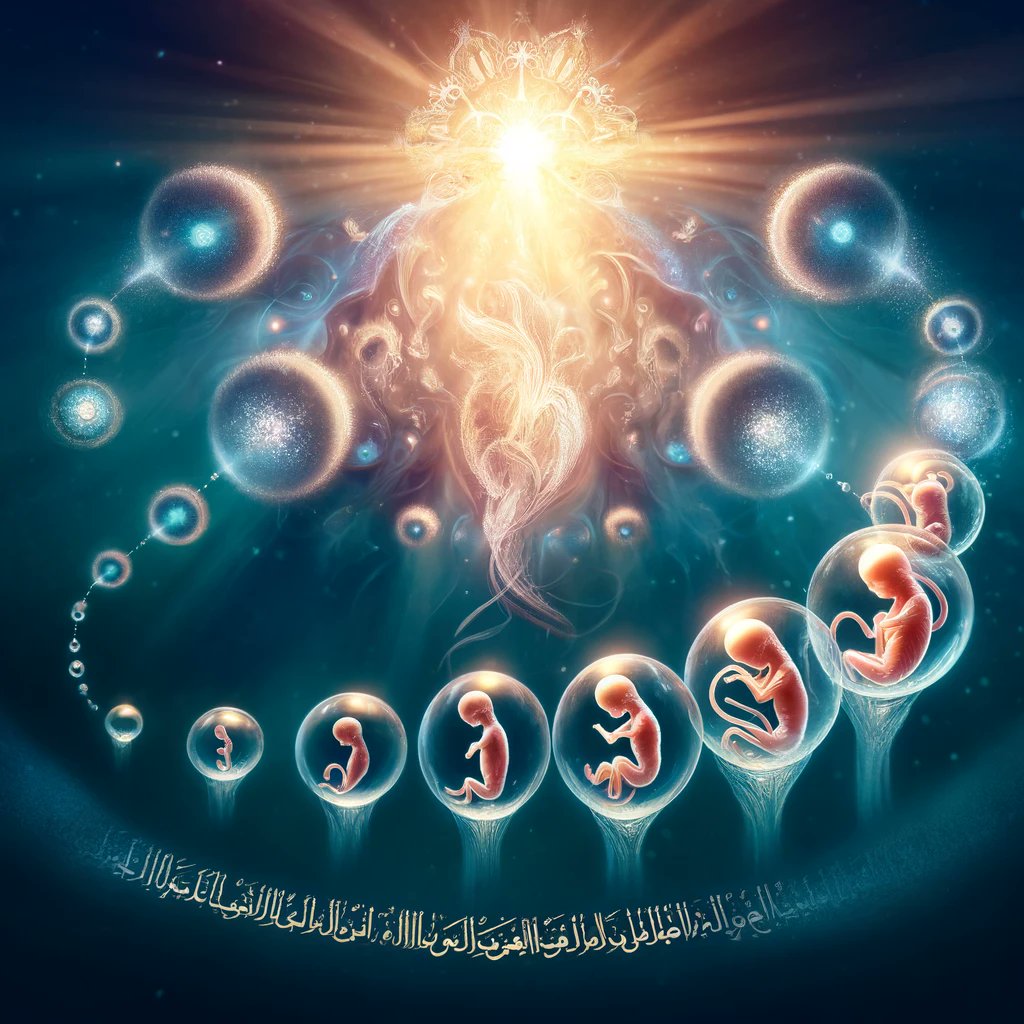 Embryonic Development

Surah Al-Mu’minun (23:12-14) details the stages of embryonic growth, from a mingled drop forming a clot, then a lump, followed by bones, and finally clothed with flesh. 

This mirrors stages recognized in modern embryology. [3/11]