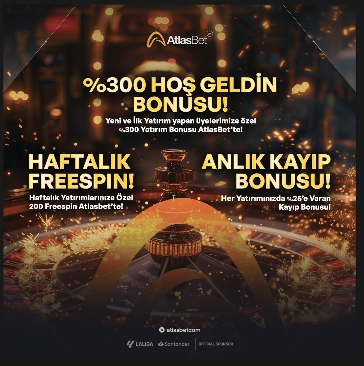 ⚡️ #Atlasbet 50 Freeespin Ödüllü Etkinlik Başladı 

⚠️ Katılım ve detaylar için ; forms.gle/XVesKXVawC1Rw5…

#atlasbet ⭐️t2m.io/atlasbetgiris