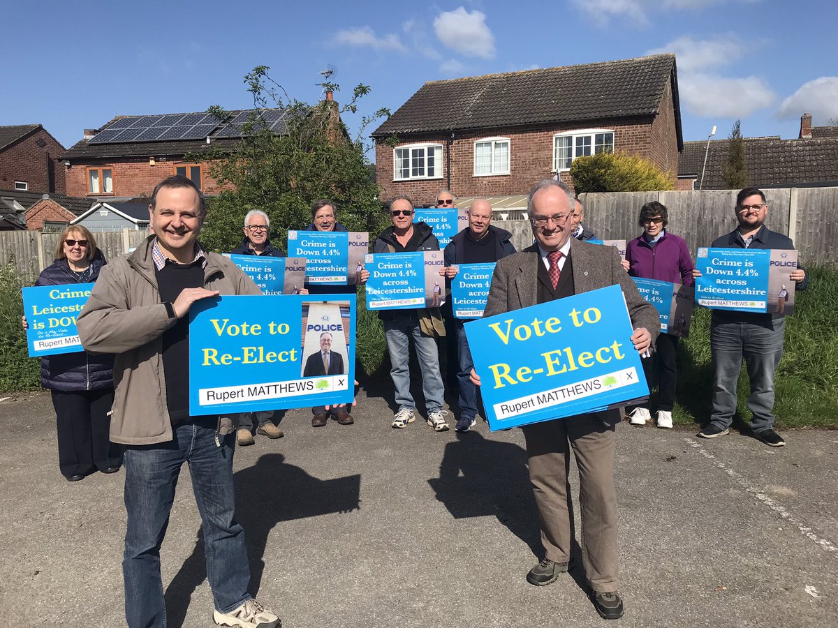 A great turnout in #StoneyStanton with @AlbertoCostaMP to deliver leaflets letting people know that crime is DOWN 4.4% across Leicestershire. 

On 2 May #CutCrimeVoteMatthews