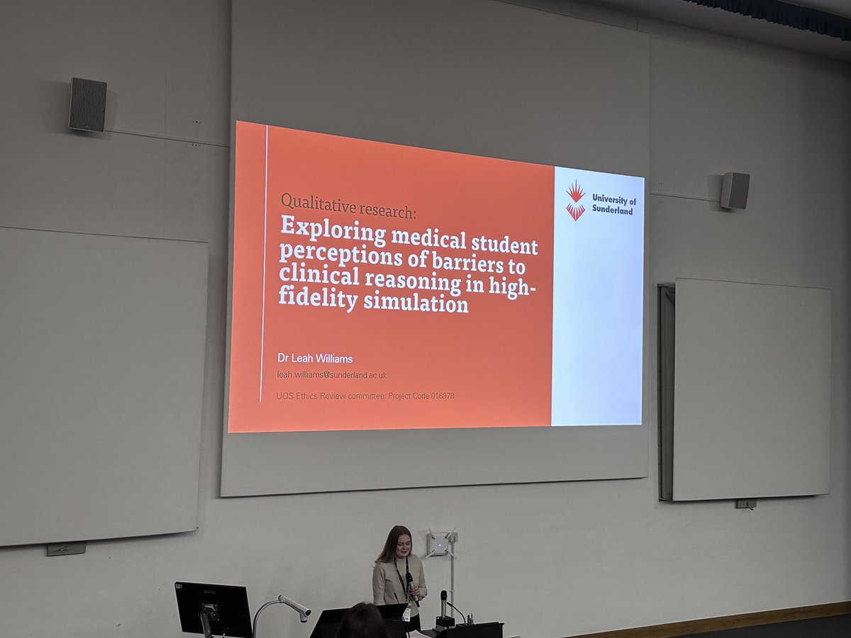Fantastic and fascinating oral presentation from Leah Williams discussing her research in barriers to clinical reasoning - great work!  #TASME24