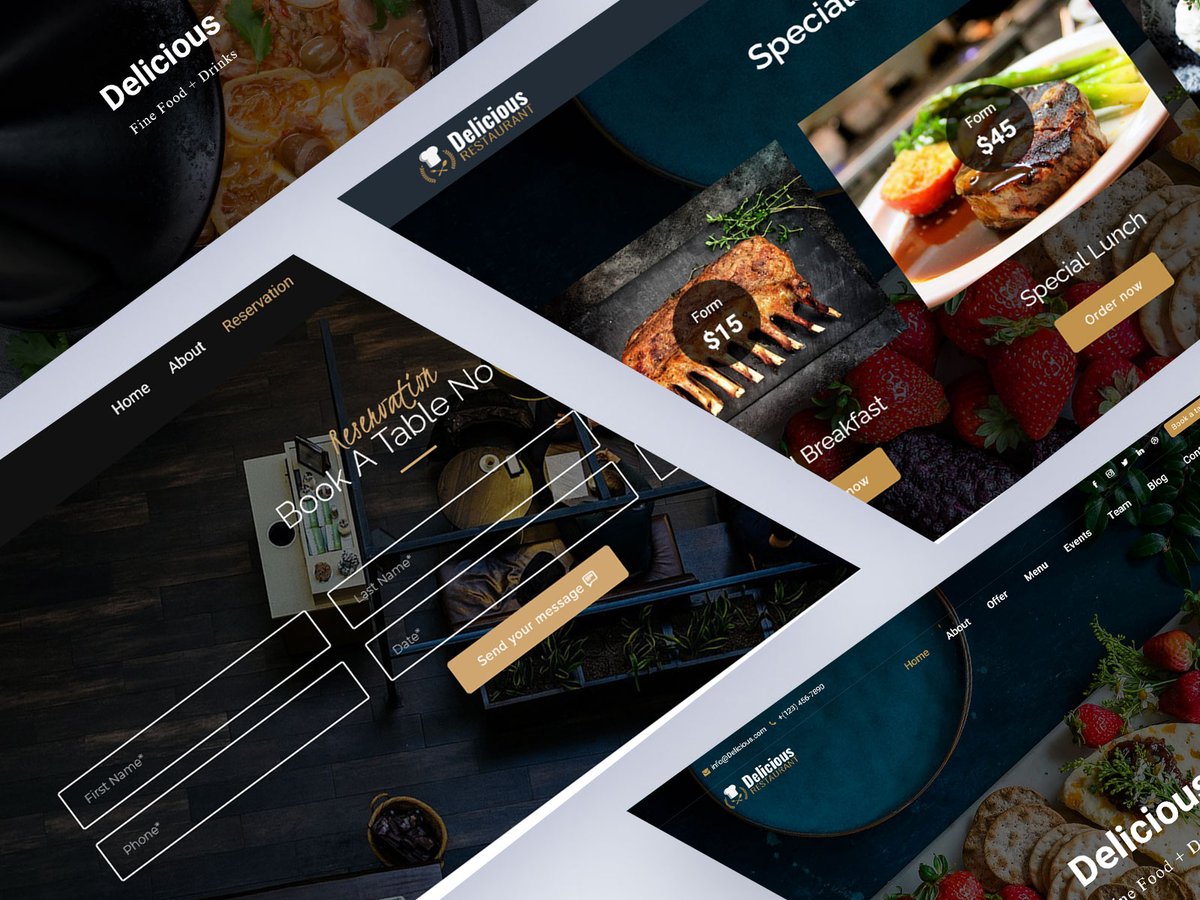 Restaurant Bootstrap HTML Template is adaptive and specifically made for a modern Restaurant Website. . Buy Now - themeforest.net/item/responsiv… . #envato #themeforest #opensource #RestaurantHTMLtemplate #HTML5 #foodhtml #creative #fullwidth #Restaurant #minimal #multipurpose #personal