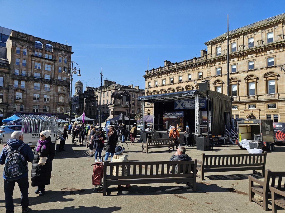 believeinscot's tweet photo. ☀️ The sun is shining and this is shaping up to be a great day!
🏴 Here is also a reminder of the route! #BelieveinScotland #Glasgow #MarchforIndependence https://t.co/MSg4WPHEaw
