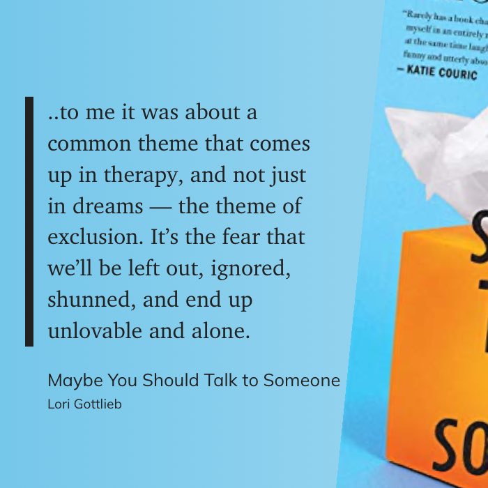 So I read this in @LoriGottlieb1's book in January and cried for about a week cos it felt like the definition of me. It was rough. 

I went to a hypnotherapist recently and she helped me to address this not feeling good enough personality...