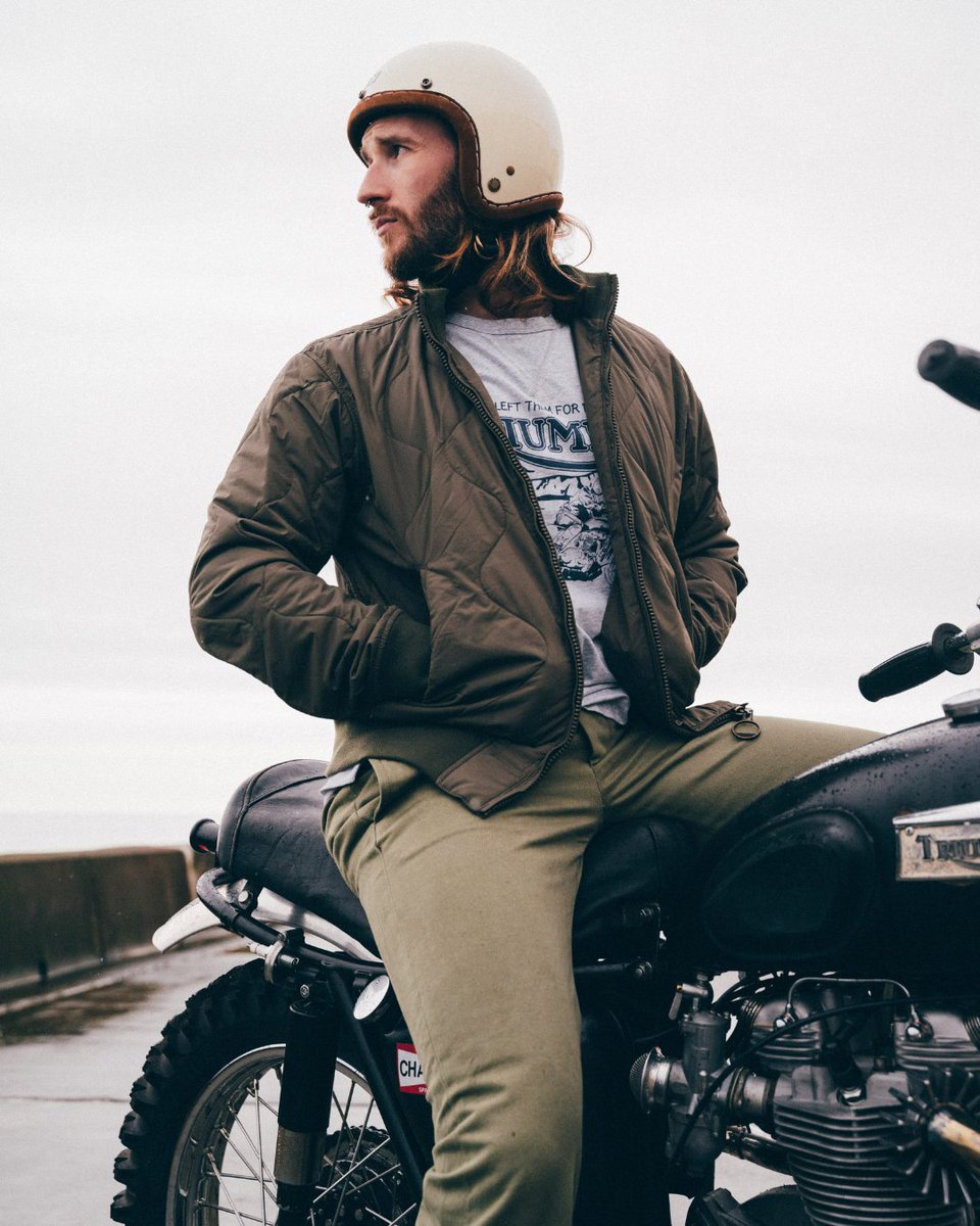 Taking inspiration from the M-65 Field Jacket liner, the Triumph Heritage Crown Jacket has been updated into a classic bomber style jacket for a modern yet iconic look. bit.ly/3vB0qpm